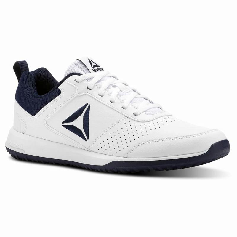 Adidasi Training Reebok Cxt - Synthetic Leather Pack Barbati Albi/Bleumarin Romania SF3416SO